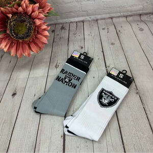 Strideline Las Vegas raiders NFL football crew socks fandom